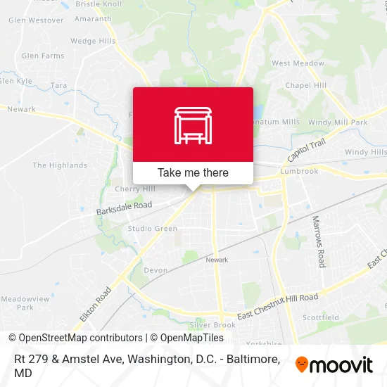 Rt 279 & Amstel Ave map