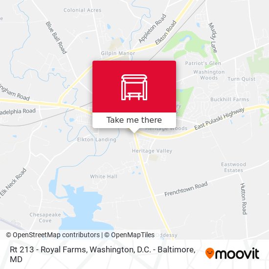 Mapa de Rt 213 - Royal Farms