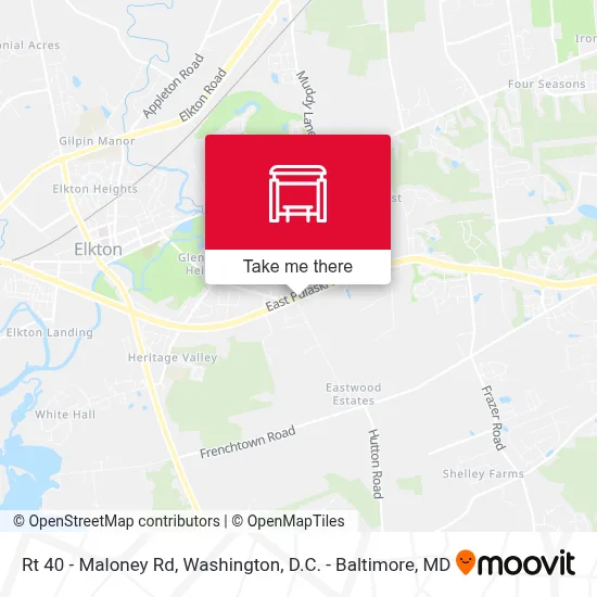 Rt 40 - Maloney Rd map