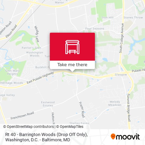 Mapa de Rt 40 - Barrington Woods (Drop Off Only)