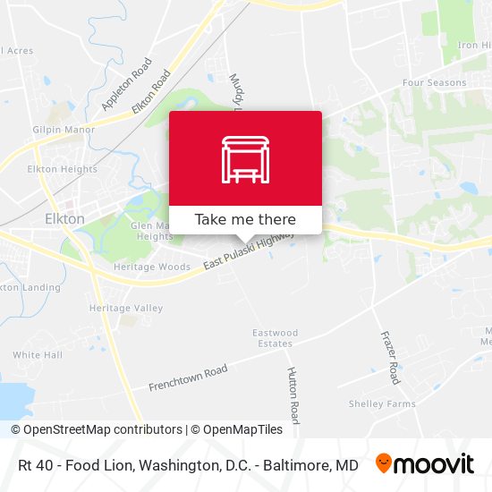 Rt 40 - Food Lion map
