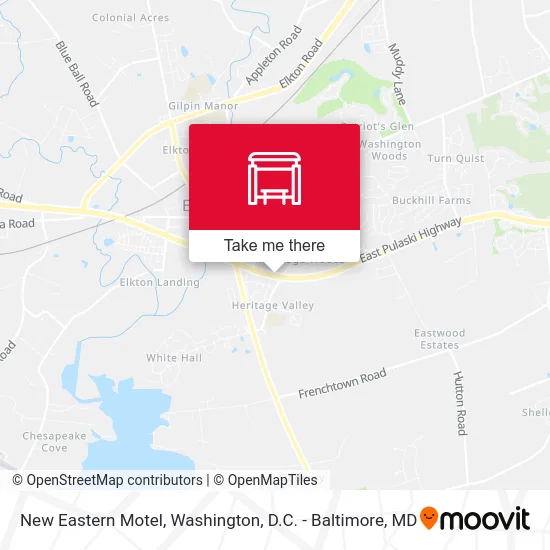 New Eastern Motel map