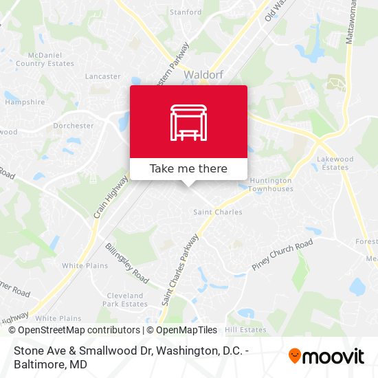 Stone Ave & Smallwood Dr map