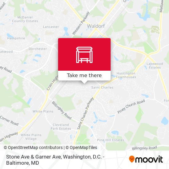 Stone Ave & Garner Ave map