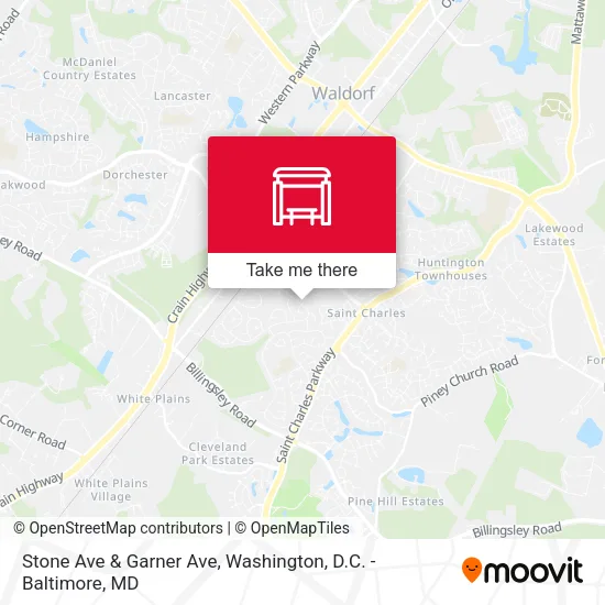 Stone Ave & Garner Ave map