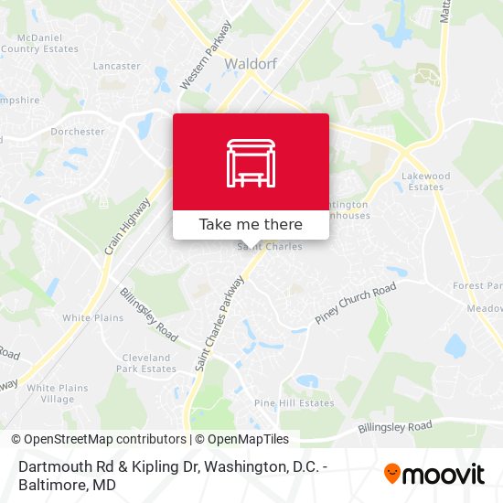 Dartmouth Rd & Kipling Dr map