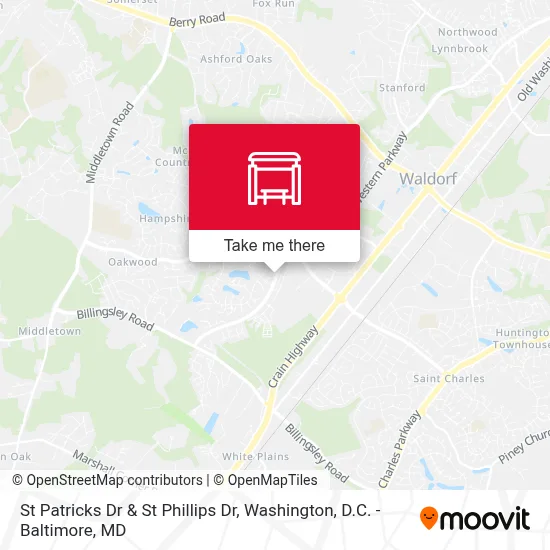 St Patricks Dr & St Phillips Dr map