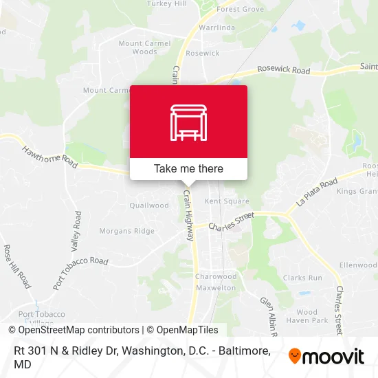 Rt 301 N & Ridley Dr map