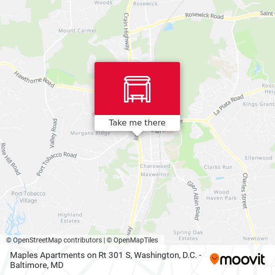 Maples Apartments on Rt 301 S map