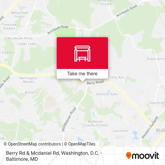 Berry Rd & Mcdaniel Rd map