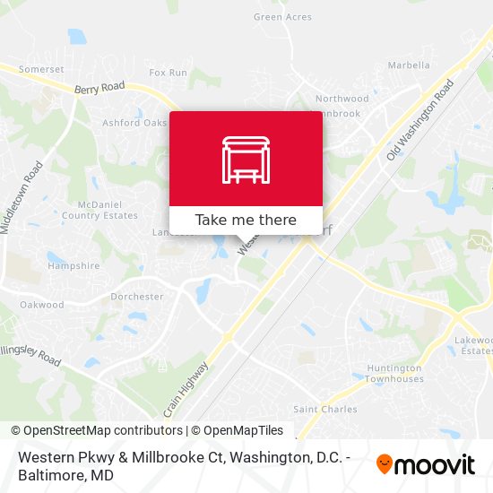 Western Pkwy & Millbrooke Ct map