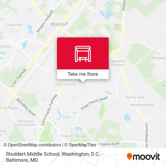 Stoddert Middle School map
