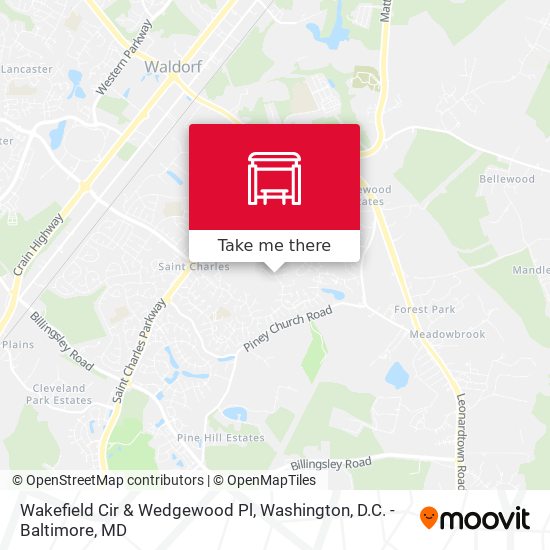 Wakefield Cir & Wedgewood Pl map