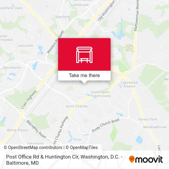 Post Office Rd & Huntington Cir map