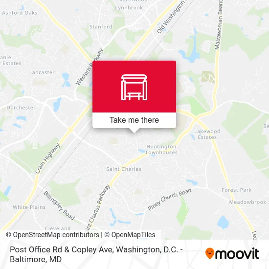 Post Office Rd & Copley Ave map