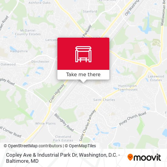 Copley Ave & Industrial Park Dr map