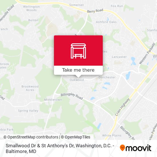 Mapa de Smallwood Dr & St Anthony's Dr