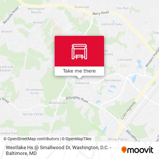 Mapa de Westlake Hs @ Smallwood Dr