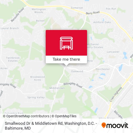 Smallwood Dr & Middletown Rd map
