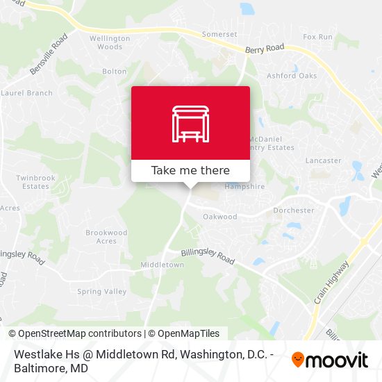 Westlake Hs @ Middletown Rd map