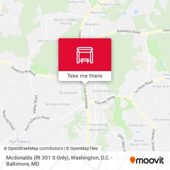 Mcdonalds (Rt 301 S Only) map