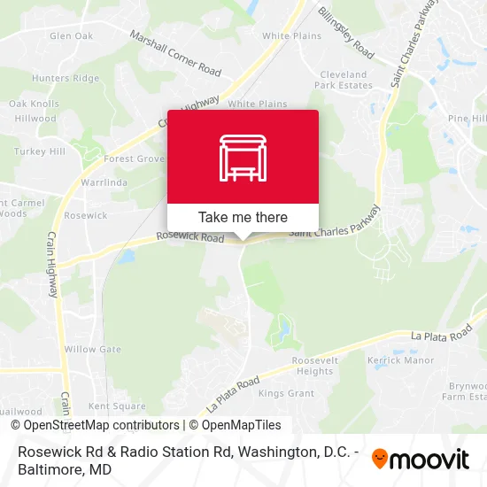 Rosewick Rd & Radio Station Rd map