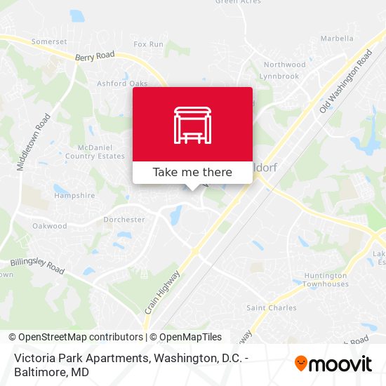Mapa de Victoria Park Apartments