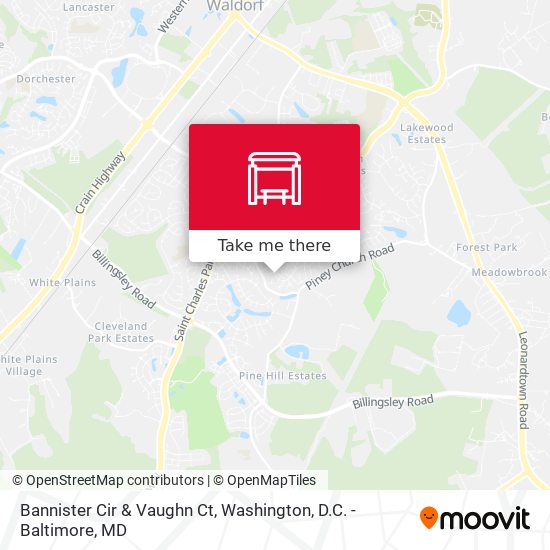 Bannister Cir & Vaughn Ct map