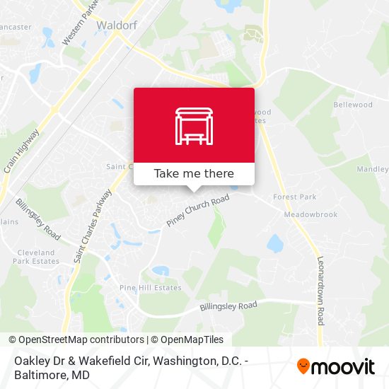 Oakley Dr & Wakefield Cir map