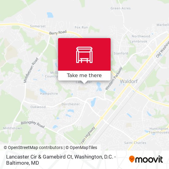 Lancaster Cir & Gamebird Ct map