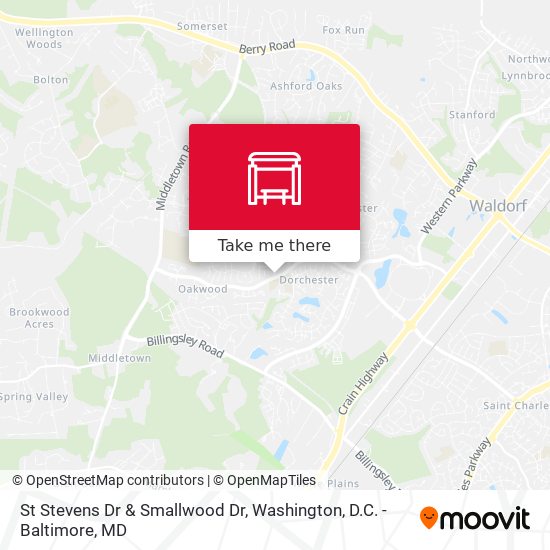 St Stevens Dr & Smallwood Dr map