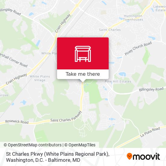Mapa de St Charles Pkwy (White Plains Regional Park)
