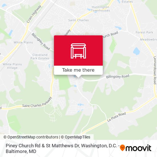 Piney Church Rd & St Matthews Dr map