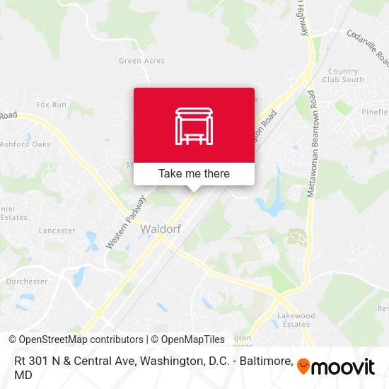 Mapa de Rt 301 N & Central Ave