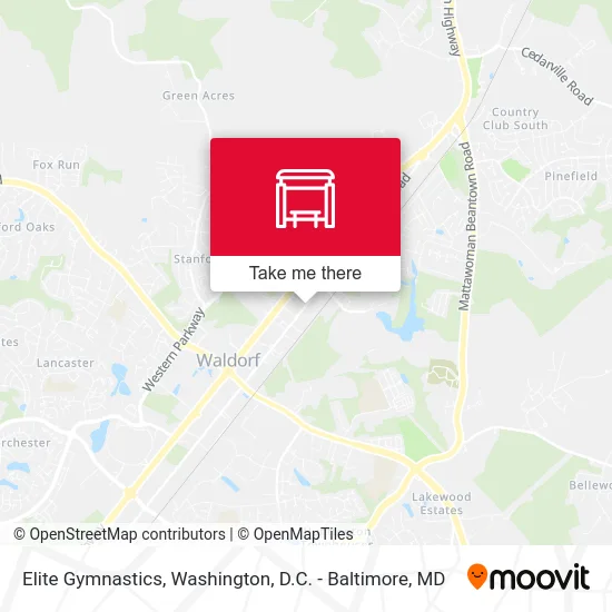 Elite Gymnastics map