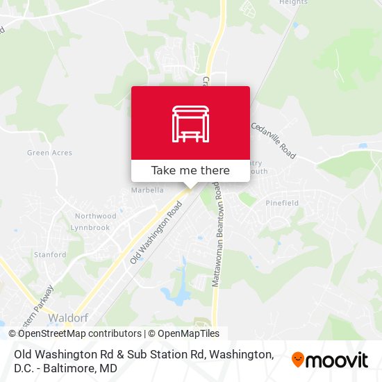 Old Washington Rd & Sub Station Rd map