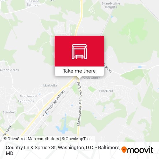 Mapa de Country Ln & Spruce St