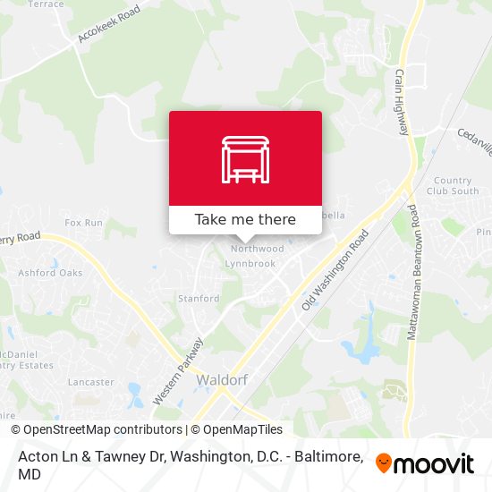 Acton Ln & Tawney Dr map