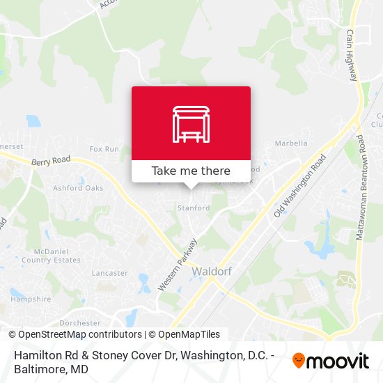 Hamilton Rd & Stoney Cover Dr map
