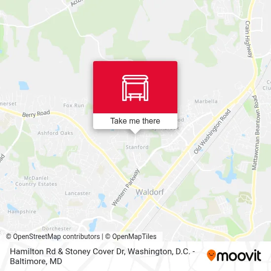 Hamilton Rd & Stoney Cover Dr map