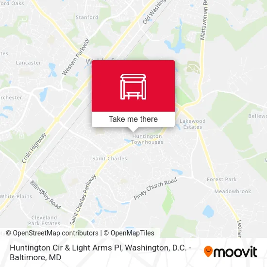 Huntington Cir & Light Arms Pl map