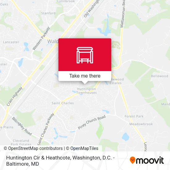 Huntington Cir & Heathcote map