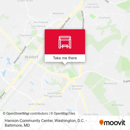 Hanson Community Center map