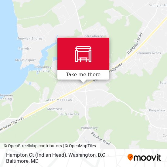 Hampton Ct (Indian Head) map