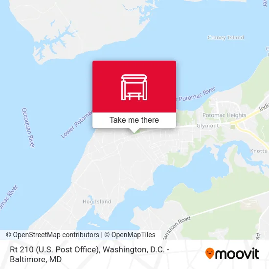 Rt 210 (U.S. Post Office) map