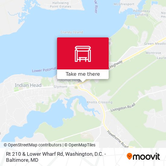 Rt 210 & Lower Wharf Rd map