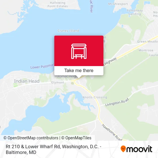 Rt 210 & Lower Wharf Rd map
