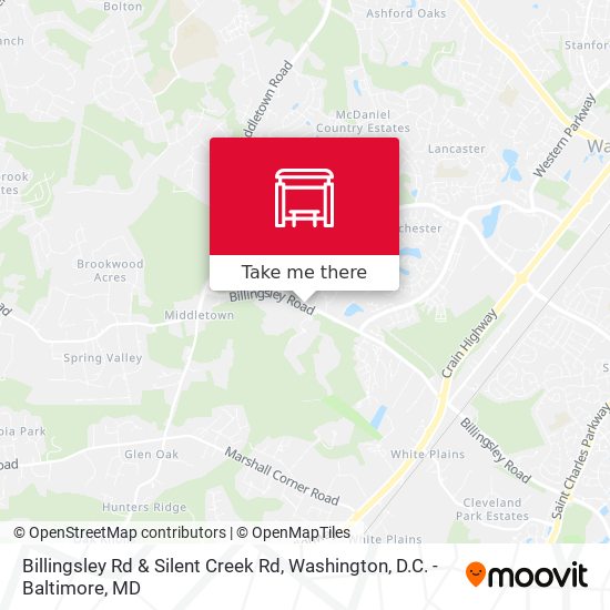 Billingsley Rd & Silent Creek Rd map
