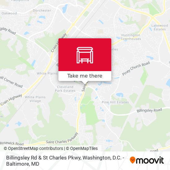 Billingsley Rd & St Charles Pkwy map