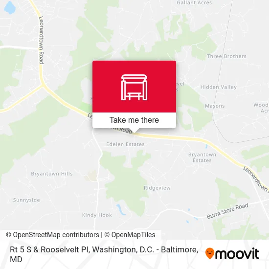 Rt 5 S & Rooselvelt Pl map